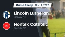 Recap: Lincoln Lutheran  vs. Norfolk Catholic  2022