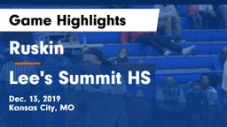 Ruskin  vs Lee's Summit HS Game Highlights - Dec. 13, 2019