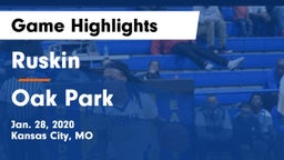 Ruskin  vs Oak Park  Game Highlights - Jan. 28, 2020