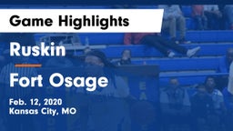 Ruskin  vs Fort Osage  Game Highlights - Feb. 12, 2020