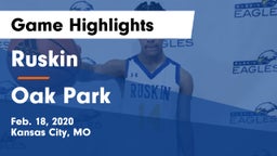 Ruskin  vs Oak Park  Game Highlights - Feb. 18, 2020