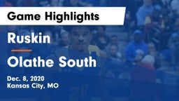 Ruskin  vs Olathe South  Game Highlights - Dec. 8, 2020