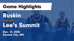 Ruskin  vs Lee's Summit  Game Highlights - Dec. 15, 2020