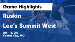 Ruskin  vs Lee's Summit West  Game Highlights - Jan. 18, 2021