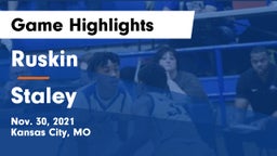 Ruskin  vs Staley  Game Highlights - Nov. 30, 2021