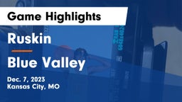Ruskin  vs Blue Valley  Game Highlights - Dec. 7, 2023