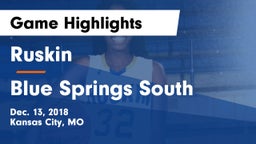 Ruskin  vs Blue Springs South  Game Highlights - Dec. 13, 2018