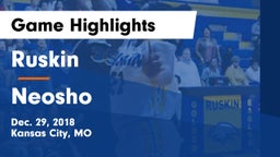 Ruskin  vs Neosho  Game Highlights - Dec. 29, 2018