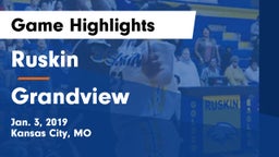 Ruskin  vs Grandview  Game Highlights - Jan. 3, 2019