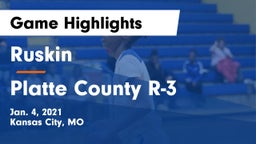 Ruskin  vs Platte County R-3 Game Highlights - Jan. 4, 2021