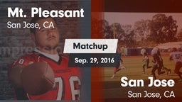 Matchup: Mt. Pleasant High Sc vs. San Jose  2016