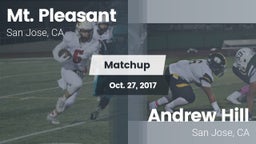 Matchup: Mt. Pleasant High Sc vs. Andrew Hill  2017