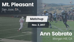 Matchup: Mt. Pleasant High Sc vs. Ann Sobrato  2017
