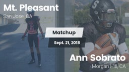 Matchup: Mt. Pleasant High Sc vs. Ann Sobrato  2018