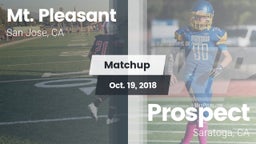 Matchup: Mt. Pleasant High Sc vs. Prospect  2018