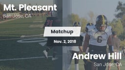 Matchup: Mt. Pleasant High Sc vs. Andrew Hill  2018