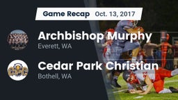 Recap: Archbishop Murphy  vs. Cedar Park Christian  2017