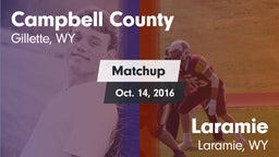 Matchup: Campbell County vs. Laramie  2016