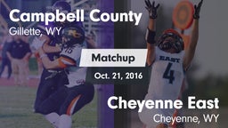 Matchup: Campbell County vs. Cheyenne East  2016