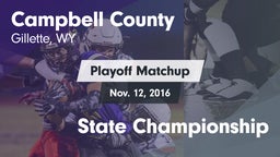 Matchup: Campbell County vs. State Championship 2016