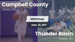 Matchup: Campbell County vs. Thunder Basin  2017