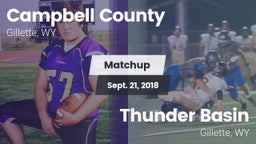 Matchup: Campbell County vs. Thunder Basin  2018