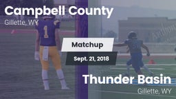 Matchup: Campbell County vs. Thunder Basin  2018