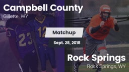 Matchup: Campbell County vs. Rock Springs  2018