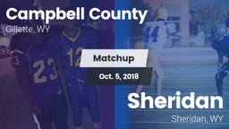 Matchup: Campbell County vs. Sheridan  2018