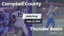 Matchup: Campbell County vs. Thunder Basin  2019