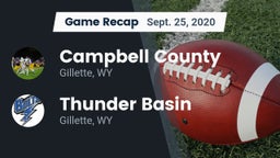 Recap: Campbell County  vs. Thunder Basin  2020
