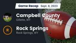Recap: Campbell County  vs. Rock Springs  2023