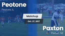 Matchup: Peotone  vs. Paxton  2017