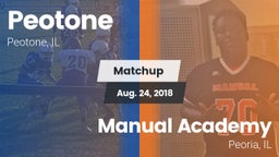 Matchup: Peotone  vs. Manual Academy  2018