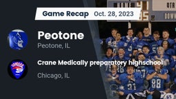 Recap: Peotone  vs. Crane Medically preparatory highschool 2023