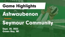 Ashwaubenon  vs Seymour Community  Game Highlights - Sept. 20, 2022