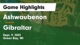 Ashwaubenon  vs Gibraltar  Game Highlights - Sept. 9, 2023