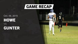 Recap: Howe  vs. Gunter  2015