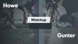 Matchup: Howe  vs. Gunter  2016