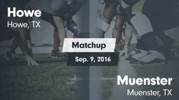 Matchup: Howe  vs. Muenster  2016