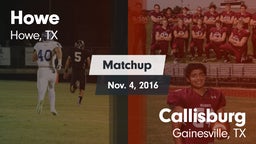 Matchup: Howe  vs. Callisburg  2016
