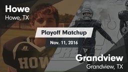 Matchup: Howe  vs. Grandview  2016