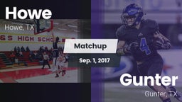 Matchup: Howe  vs. Gunter  2017