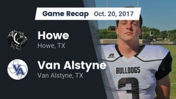 Recap: Howe  vs. Van Alstyne  2017