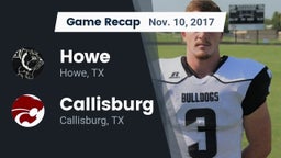 Recap: Howe  vs. Callisburg  2017