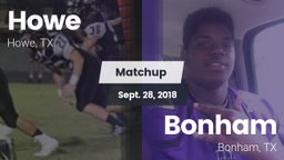 Matchup: Howe  vs. Bonham  2018