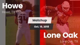 Matchup: Howe  vs. Lone Oak  2018