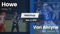 Matchup: Howe  vs. Van Alstyne  2018