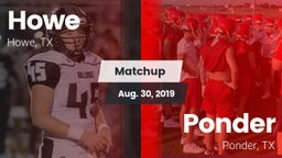 Matchup: Howe  vs. Ponder  2019
