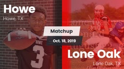 Matchup: Howe  vs. Lone Oak  2019